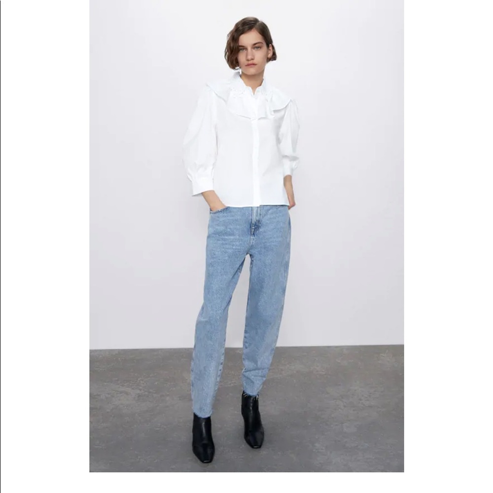 Zara Vintage Z1975 High Rise Mom Fit Jeans